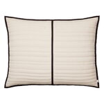 Ferm Living Vari quilted cushion, rectangular, 60 x 80 cm,  natural - dark chocolate, product image