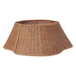 Ferm Living Drape punottu kuusenjalan suojus, luonnonvärinen rottinki, näkymä 1