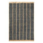 Ferm Living Athens Stripes rug, 140 x 200 cm, natural - ink blue, product image