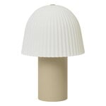 Ferm Living Frill ladattava pöytävalaisin, cashmere - valkoinen, tuotekuva