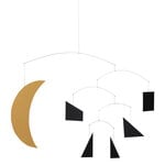 Ferm Living Phase mobile, musta - kulta, tuotekuva