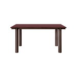 Ferm Living Atura dining table, 90 x 160 cm, dark chocolate - burgundy linoleum, product image