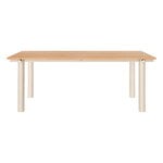 Ferm Living Atura dining table, 90 x 200 cm, light cashmere - natural oak veneer, product image