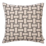 Ferm Living Lattice cushion 50 x 50 cm, off-white -black, product image