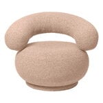 Ferm Living Orbo fauteuil lounge, Raw Bouclé naturel, image produit