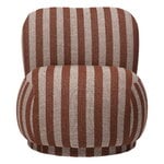 Ferm Living Fauteuil lounge Rico, sable - chocolat Louisiana 2, image produit
