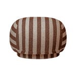 Ferm Living Rico pouf, sand - chocolate Louisiana 2, product image