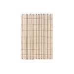 Ferm Living Sen matto, 140 x 200 cm, parchment - chestnut, tuotekuva