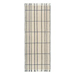 Ferm Living Sen runner rug, 80 x 200 cm, parchment - indigo, product image