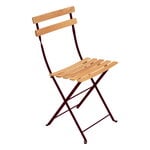 Fermob Bistro Naturel chair, black cherry