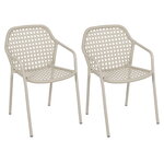 Fermob Croisette dining armchair, 2 pcs, clay grey, product image