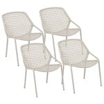 Fermob Croisette fauteuil bas, 4 pcs, gris argile, image produit