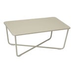 Fermob Croisette low table, 97 x 57 cm, clay grey, view 1