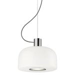 Flos Bellhop Glass S1 Pendelleuchte, helles Aluminium, produktbild