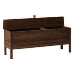 Form & Refine A Line storage bench, 111 cm, smoked oak, product image