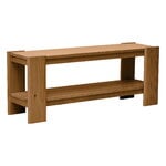 Form & Refine Beam bench, deep brown pine, product image