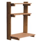 Form & Refine Beam wall office shelf 3, deep brown pine, product image