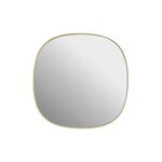 Muuto Framed mirror, 40 x 40 cm, light yellow - clear, product image