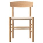 Fredericia J39 Mogensen chair, light oiled oak- natural canvas, product image