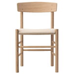 Fredericia J39 Mogensen chair, soaped oak - natural canvas, product image