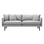 Fredericia Calmo 95 Sofa, 2-Sitzer, schwarzer Stahl - Sunniva 242