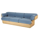 GUBI Basket 3-seater sofa, rattan - Sunday 002