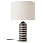 GUBI Lampe de table Gravity Upcycled-Marble Edition, grand, gris/noir - toile