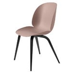 GUBI Chaise Beetle, hêtre noir - rose bonbon