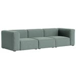 HAY Mags Soft 3-Sitzer-Sofa, Kombination 1, hohe Armlehne, Re-wool 8