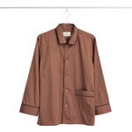 HAY Outline pyjama shirt, long-sleeved, milk chocolate