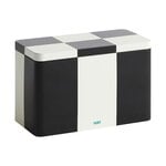 HAY Tin container, M, svart - off-white