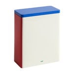 HAY Tin container, XL, off-white - blue - red, product image