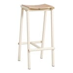 HAY Taburete 8 bar stool, high, 75 cm, eggshell - lacquered oak, product image