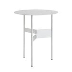 HAY Shim coffee table, diam. 45 cm, h. 51 cm, silver grey