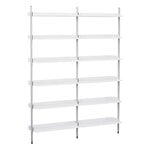 HAY Scaffale Pier System 102, 2 colonne, PS white - alluminio, immagine prodotto
