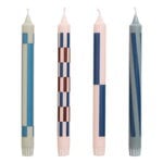 HAY Candele Pattern, set da 4, rosa chiaro - blu, immagine prodotto