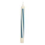 HAY Pattern candle, off-white - blue swirl