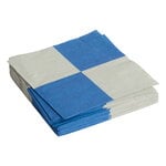 HAY Pattern napkins, dinner, set of 20, grey - blue L check, product image