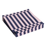 HAY Pattern napkins, dinner, set of 20, light pink -dark blue pillar stripe, product image