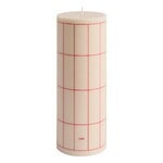HAY Column candle, L, off-white - red, product image