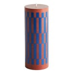 HAY Column candle, M, brown - blue