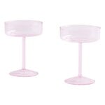 HAY Tint coupe glass, 2 pcs, pink