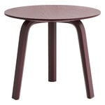HAY Bella soffbord 45 cm, låg, mörk bordeaux, produktbild