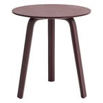 HAY Bella coffee table 45 cm, high, dark bordeaux, product image