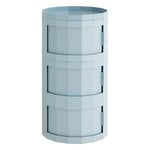 HAY Facet cabinet 30, incl. feet and castors, three doors, misty blue, product image