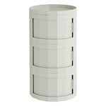 HAY Facet cabinet 30, incl. feet and castors, three doors, misty grey, product image