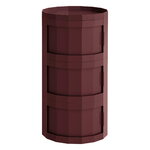 HAY Facet cabinet 30, three doors, burgundy, product image