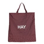 HAY Grid X-large bag, burgundy, product image