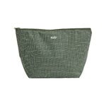 HAY Grid pouch, medium, dark green, product image