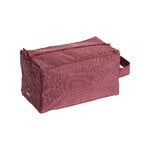 HAY Grid wash bag, medium, burgundy, product image